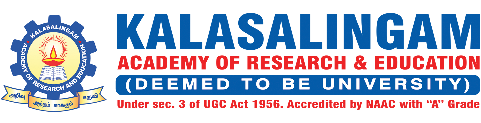 Kalasalingam academy of Reasearch and Education, Krishnankoil.